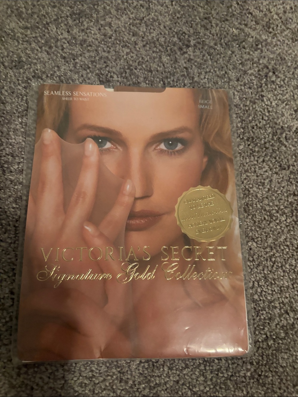 Victoria's Secret Gold Collection Sheer Hosiery in Beige